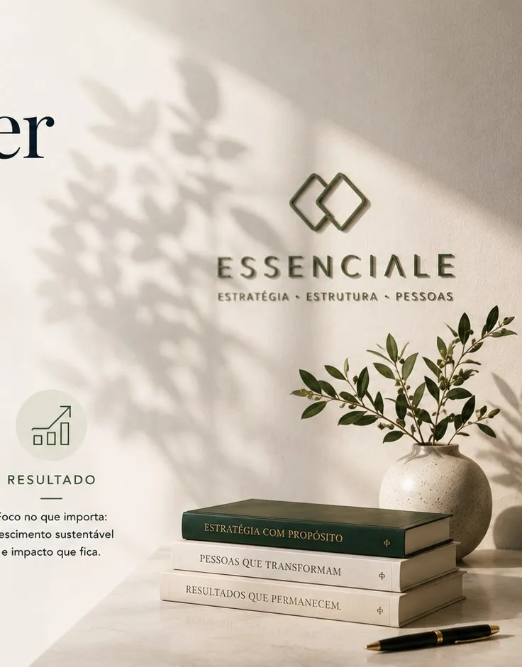 Mesa com livros empilhados e planta, luz natural